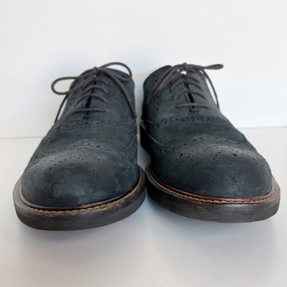 ✖️SOLD✖️•ECCO• NWOB Kenton Oxford Tie Dress Shoe in Black Oiled Suede - Picture 7 of 13